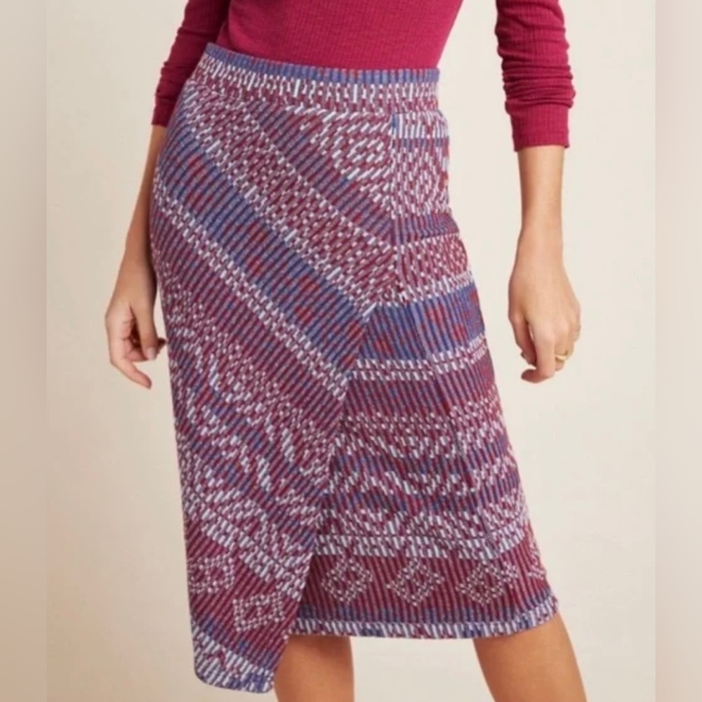 Anthropologie Maeve Carolina Knit Pencil Skirt